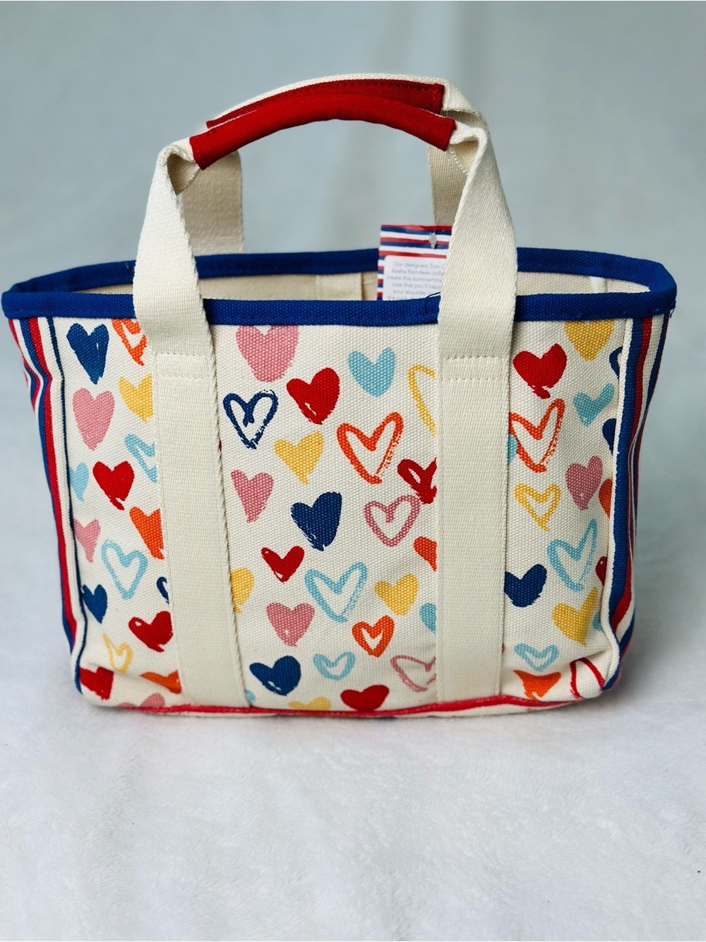 Brighton Red White and You Mini Tote Bag with Crossbody Strap - Picture 4 of 11
